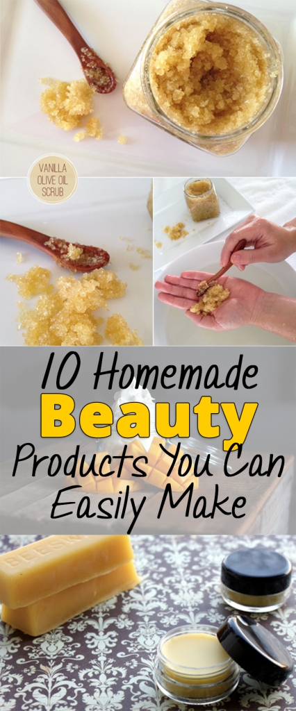 10 Homemade Beauty Products You Can Easily Make