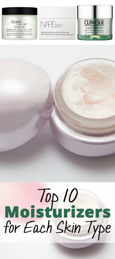 Top 10 Moisturizers for Each Skin Type